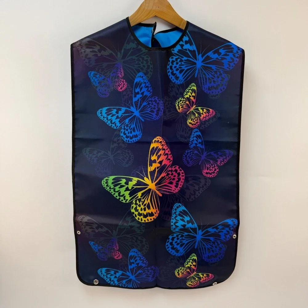 Beautiful Butterfly 3Pack Adult Bibs Waterproof & Easy-Clean Clothing Protectors
